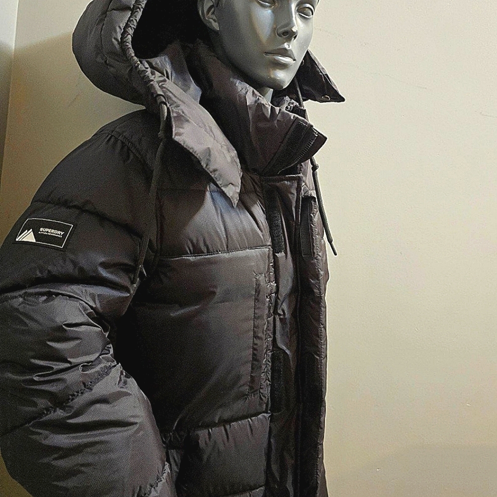 Superdry Women's Longline Code Down Puffer Coat! Size Small